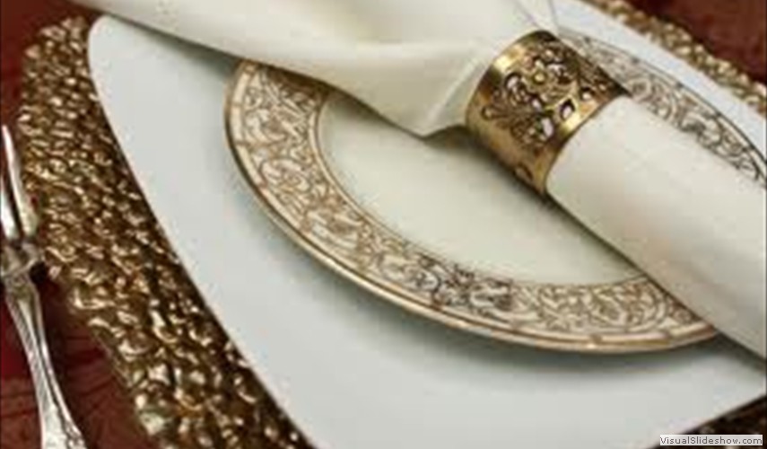 Catering - Plate Setting Close up