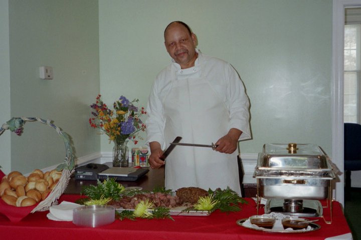 image of Mike at carving station