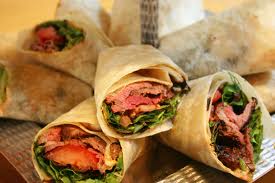 image of corporate catering wraps
